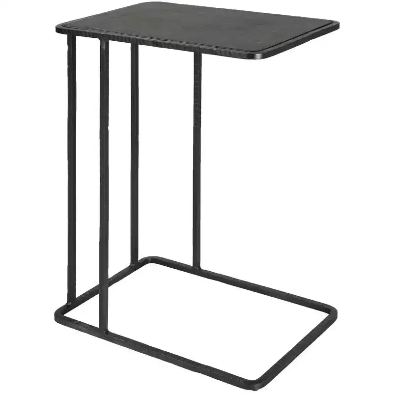 Uttermost Cavern 18 Wide Black Bluestone Rectangular Accent Table