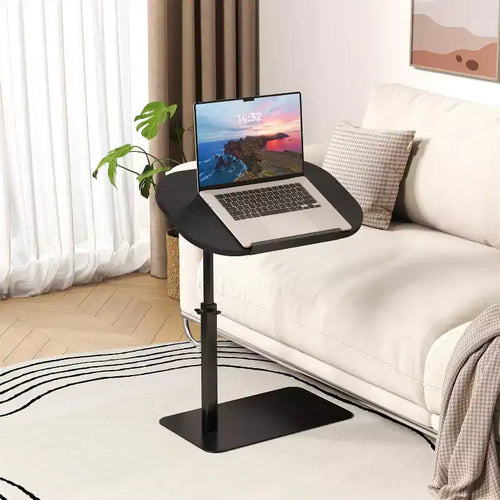 Minimalist Sofa Side Table Tray, 360 Rotating and Height-Adjustable Side Table, Suitable for Small Spaces, Bedside Table, Chair Side Table