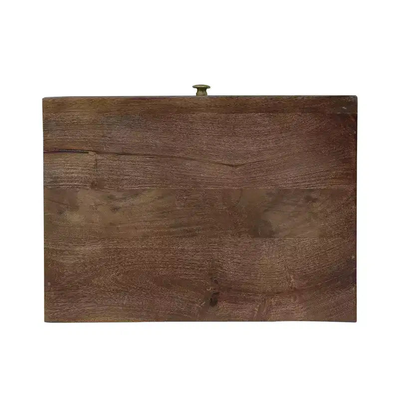 Comodino con 3 cassetti, in legno di mango - ModernLuxe