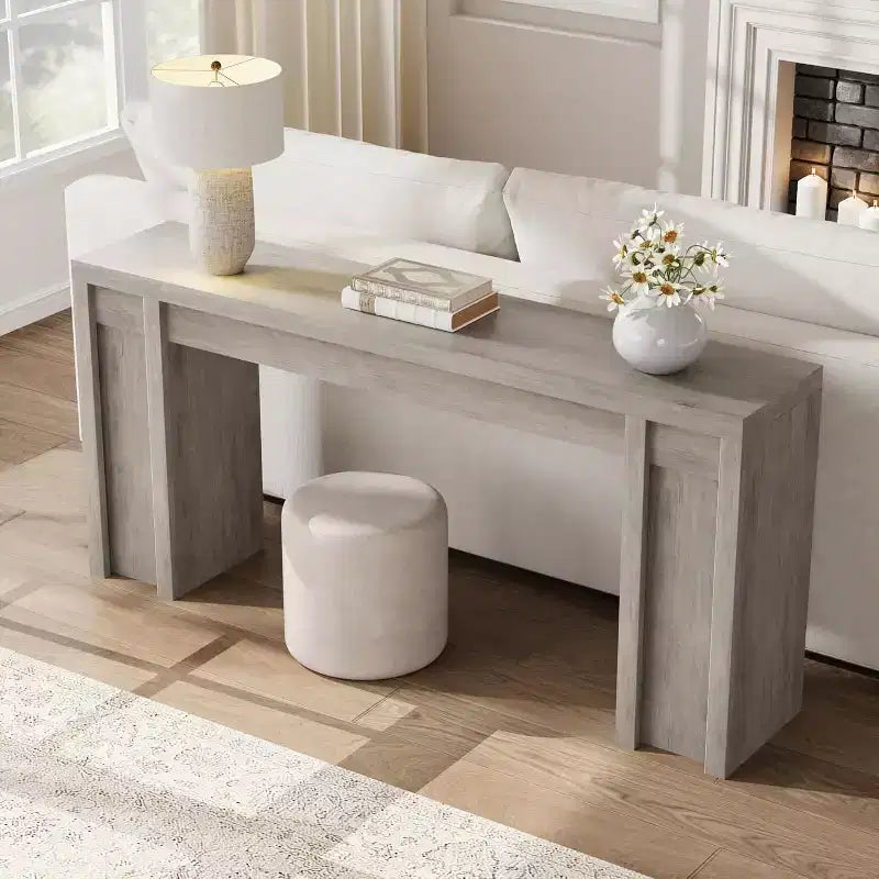 Consolle extra-lunga da 177,8 cm, tavolino da divano in legno per divano, ingresso e corridoio