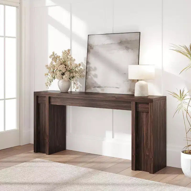 Consolle extra-lunga da 177,8 cm, tavolino da divano in legno per divano, ingresso e corridoio