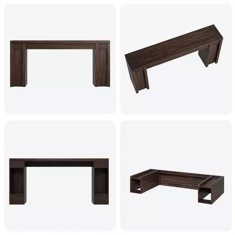 70.8 Tavolo Consolle Moderno, Design in Legno Spesso, Tavolo da Ingresso e Divano per Ingresso, Soggiorno Dietro il Divano