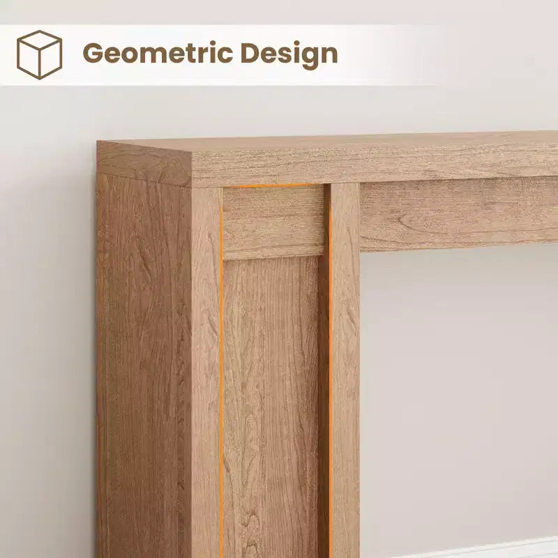 70.8 Tavolo Consolle Moderno, Design in Legno Spesso, Tavolo da Ingresso e Divano per Ingresso, Soggiorno Dietro il Divano