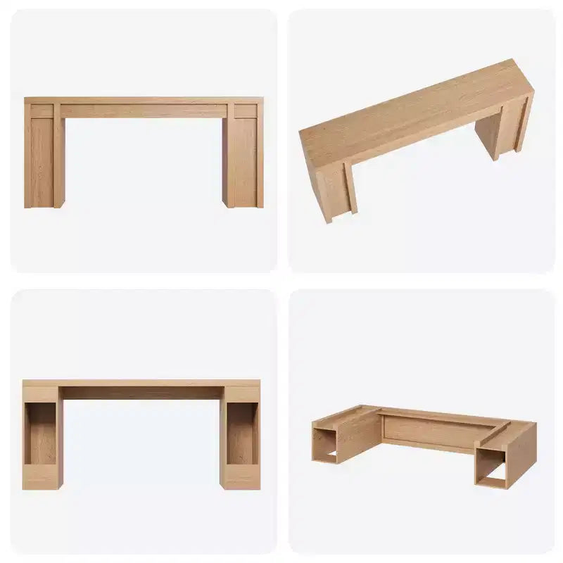 70.8 Tavolo Consolle Moderno, Design in Legno Spesso, Tavolo da Ingresso e Divano per Ingresso, Soggiorno Dietro il Divano
