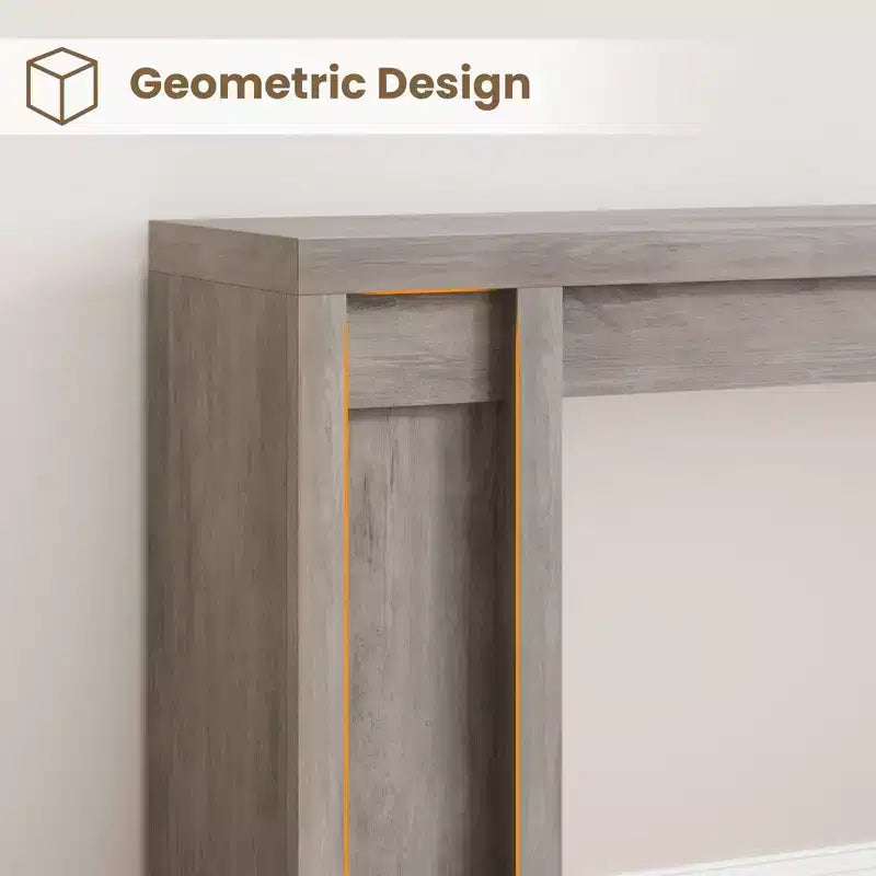 70.8 Tavolo Consolle Moderno, Design in Legno Spesso, Tavolo da Ingresso e Divano per Ingresso, Soggiorno Dietro il Divano