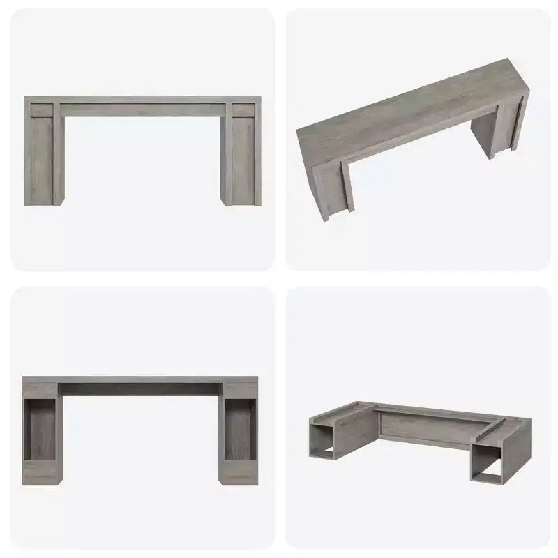 70.8 Tavolo Consolle Moderno, Design in Legno Spesso, Tavolo da Ingresso e Divano per Ingresso, Soggiorno Dietro il Divano