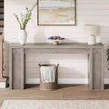 70.8 Modern Console Table,Thick Wood Design Hall & Sofa Table for Entryway, Living Room Behind Couch