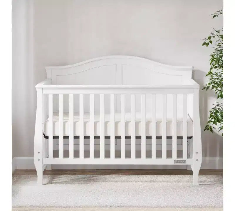 Set da 2 pezzi per cameretta, culla convertibile 4-in-1 e cassettiera a 3 cassetti per la cameretta del bambino