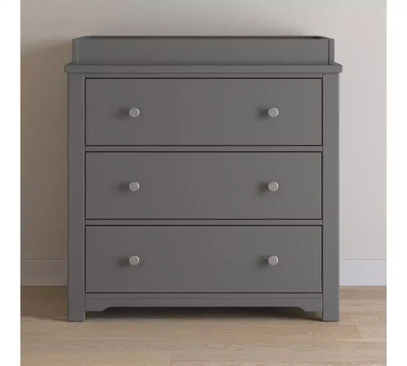 Set da 2 pezzi per cameretta, culla convertibile 4-in-1 e cassettiera a 3 cassetti per la cameretta del bambino