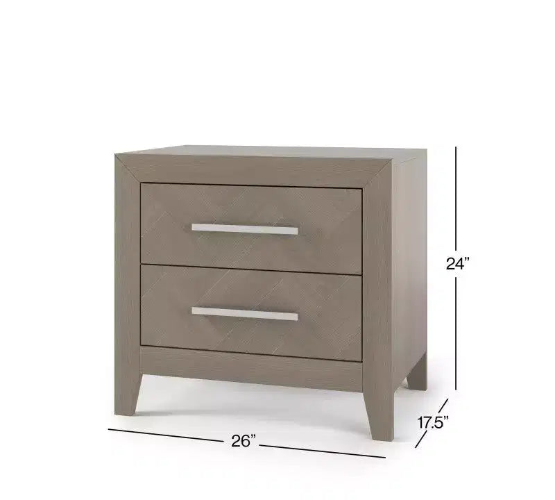 Set cameretta 4 pezzi: Culla convertibile 4-in-1, Comò doppio, Cassettiera e Comodino
