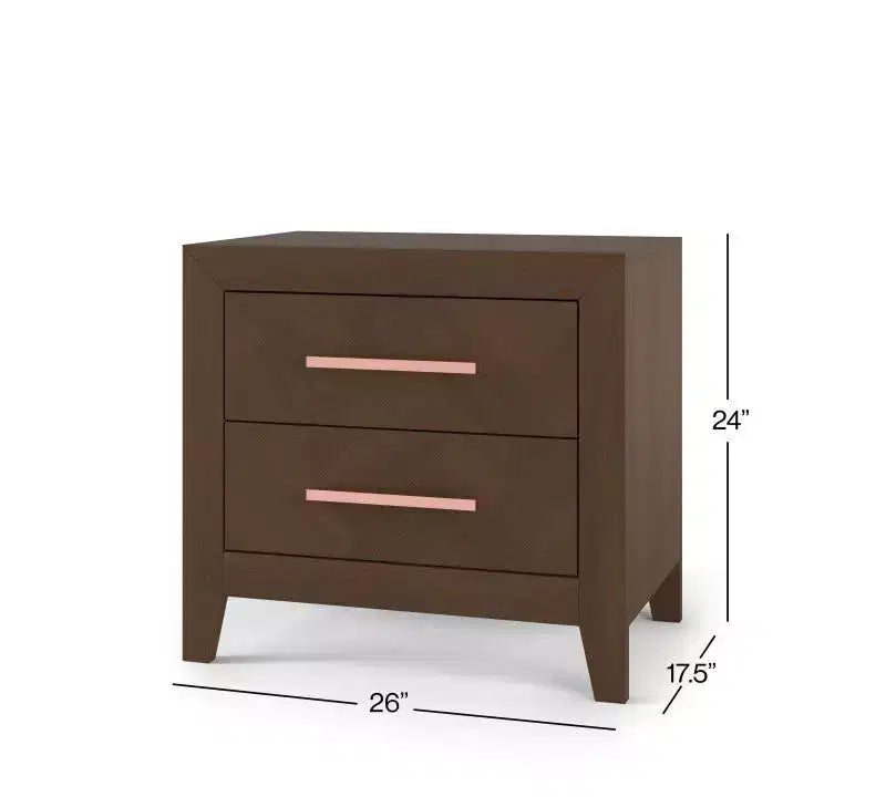 Set cameretta 4 pezzi: Culla convertibile 4-in-1, Comò doppio, Cassettiera e Comodino