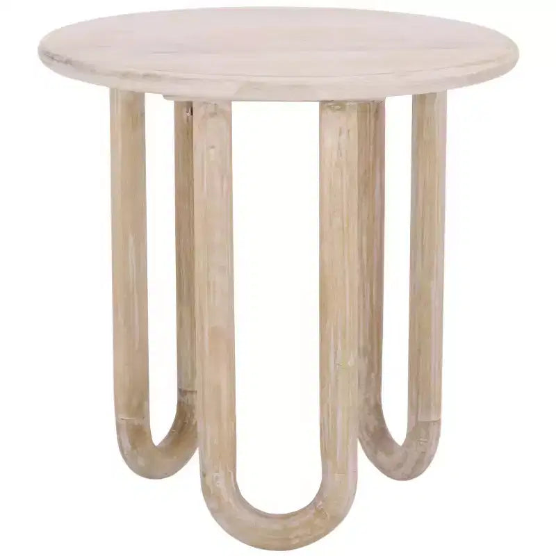 Jazmin Round Accent Table - ACC3264 - Natural Wash - Safavieh