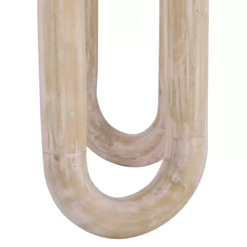 Tavolino d'appoggio rotondo Jazmin, tavolino in legno di mango lavato naturale, 56 cm H x 56 cm L, nessun assemblaggio