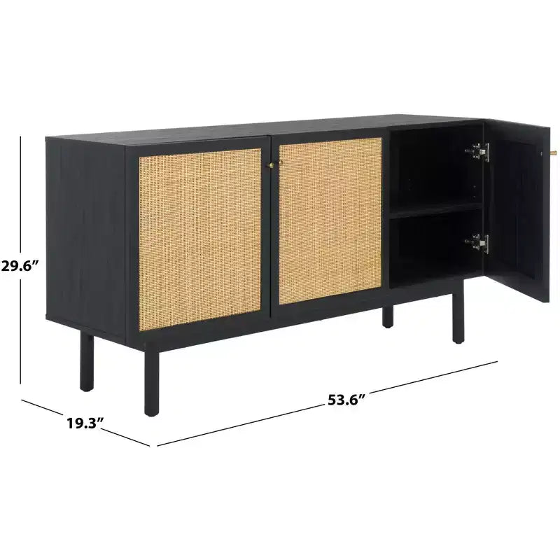 Aino Credenza a 3 ante Mobile TV, Consolle TV in legno con contenitore per soggiorno