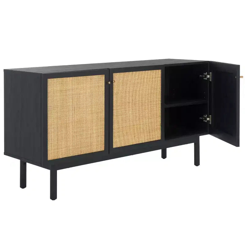Aino Credenza a 3 ante Mobile TV, Consolle TV in legno con contenitore per soggiorno