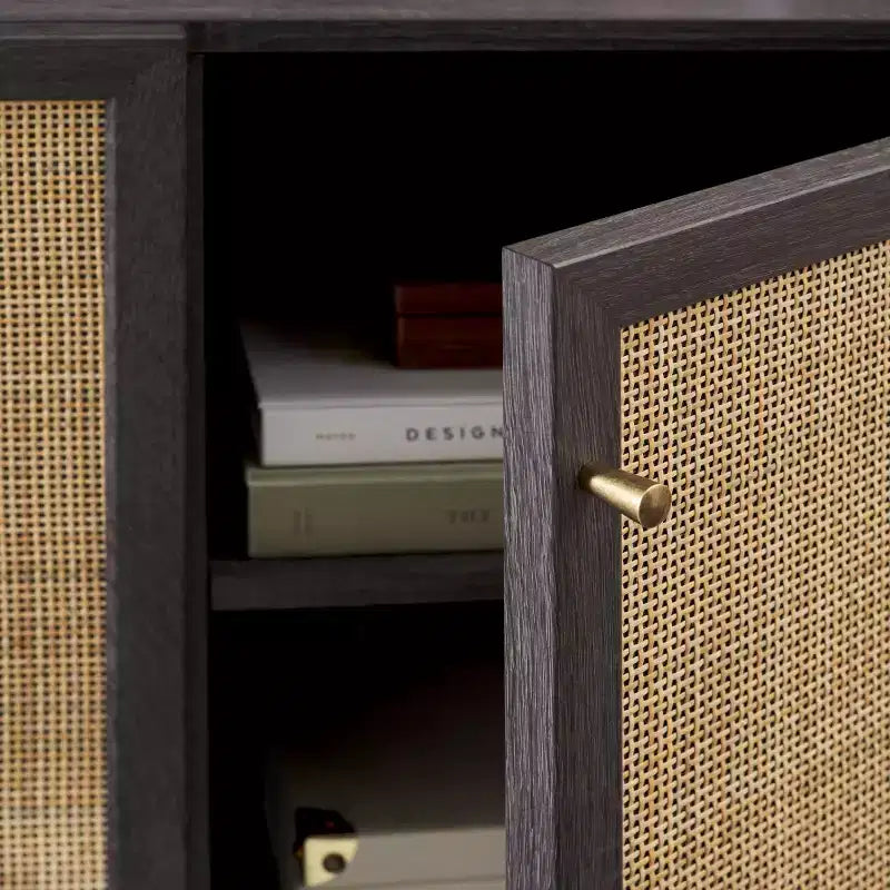Aino Credenza a 3 ante Mobile TV, Consolle TV in legno con contenitore per soggiorno