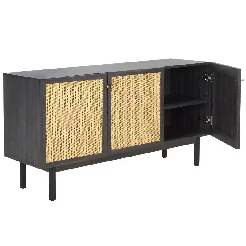 Aino Credenza a 3 ante Mobile TV, Consolle TV in legno con contenitore per soggiorno