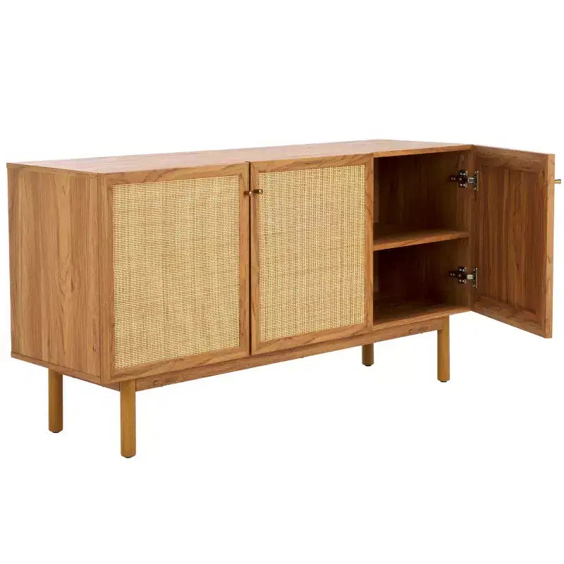 Aino Credenza a 3 ante Mobile TV, Consolle TV in legno con contenitore per soggiorno