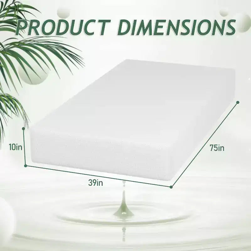 Materasso in memory foam con gel rinfrescante al tè verde da 10 pollici, CertiPUR-US Certified, senza fibra di vetro