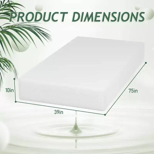 Materasso in memory foam con gel rinfrescante al tè verde da 10 pollici, CertiPUR-US Certified, senza fibra di vetro