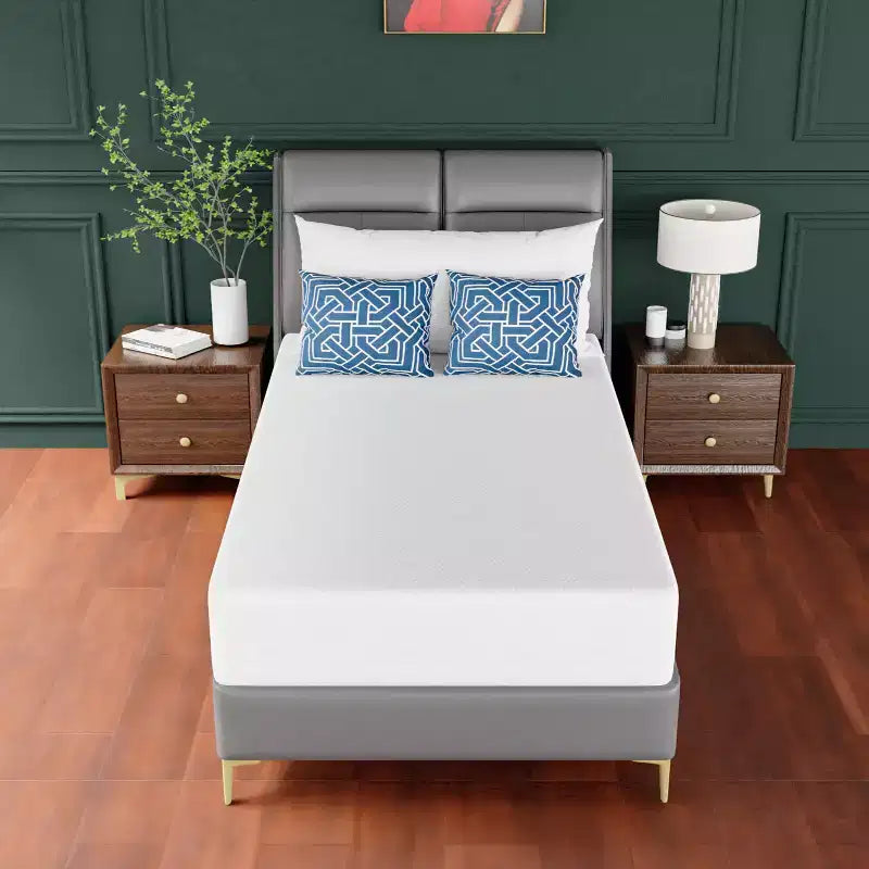 Materasso in memory foam con gel rinfrescante al tè verde da 10 pollici, CertiPUR-US Certified, senza fibra di vetro