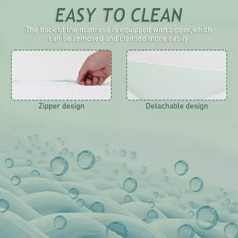 Materasso in memory foam con gel rinfrescante al tè verde da 10 pollici, CertiPUR-US Certified, senza fibra di vetro