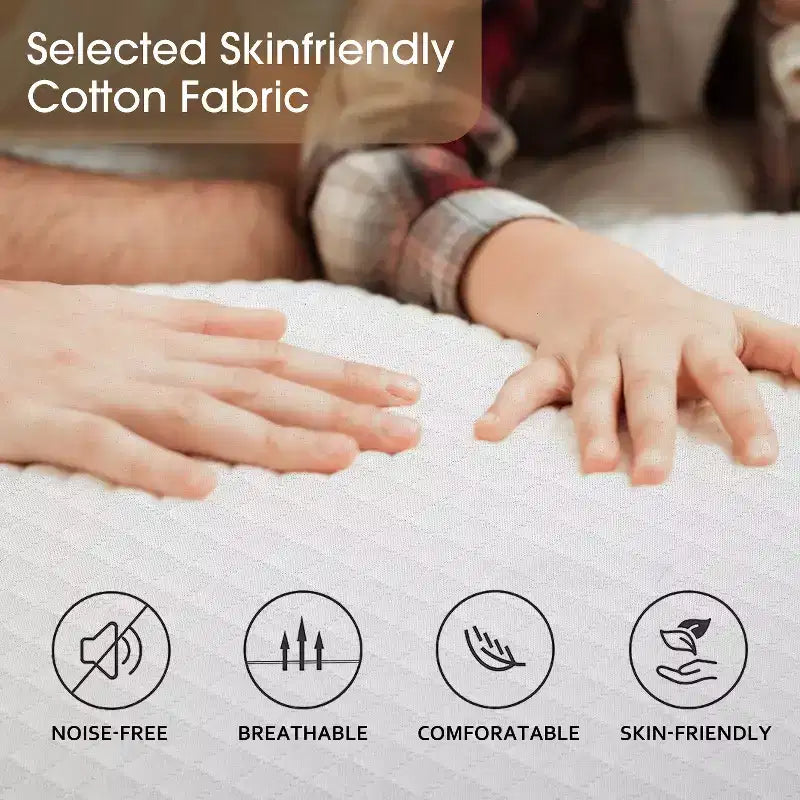 Materasso in memory foam con gel da 5 pollici, certificato CertiPUR-US, fondo antiscivolo, senza fibra di vetro, Bed-in-Box