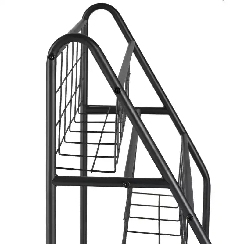 Piccola Libreria con Struttura in Metallo, Scaffale Aperto Autoportante per Piccoli Spazi