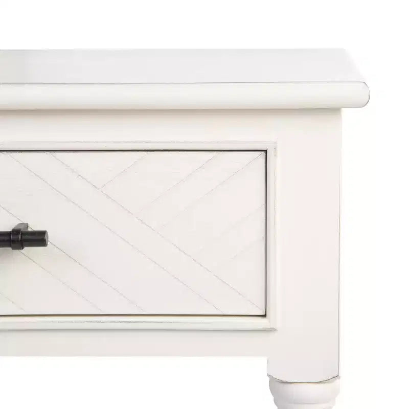 Tavolino d'appoggio Peyton a 1 cassetto, tavolino in legno con cassetto portaoggetti per il soggiorno