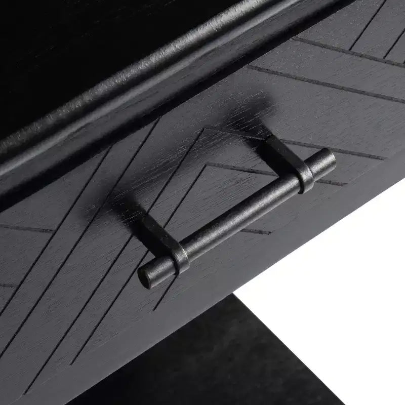 Tavolino d'appoggio Peyton a 1 cassetto, tavolino in legno con cassetto portaoggetti per il soggiorno