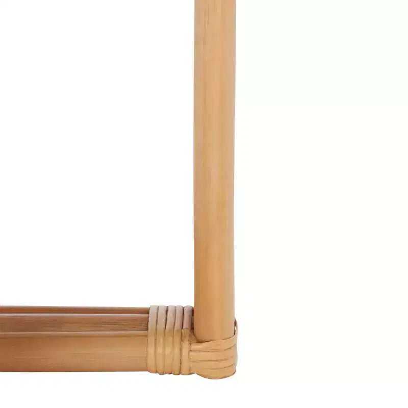 Tavolino Accent Juri Square, Tavolino in legno naturale per soggiorno o camera da letto