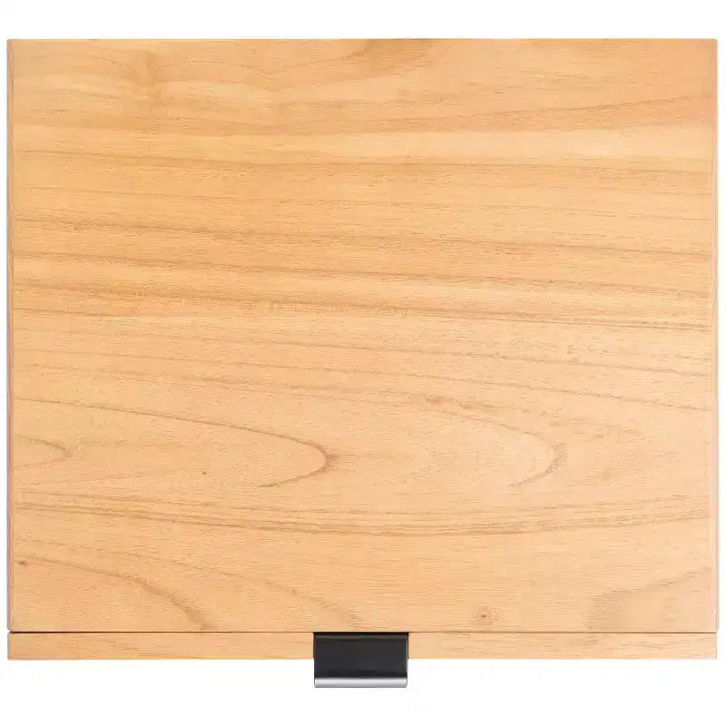 Comodino Baisley a 2 cassetti in rattan, comodino in legno Boho con frontali in vimini