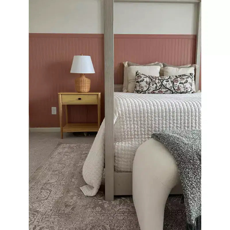Boden comodino a 1 cassetto, tavolino da notte in legno con cassetto portaoggetti per camera da letto