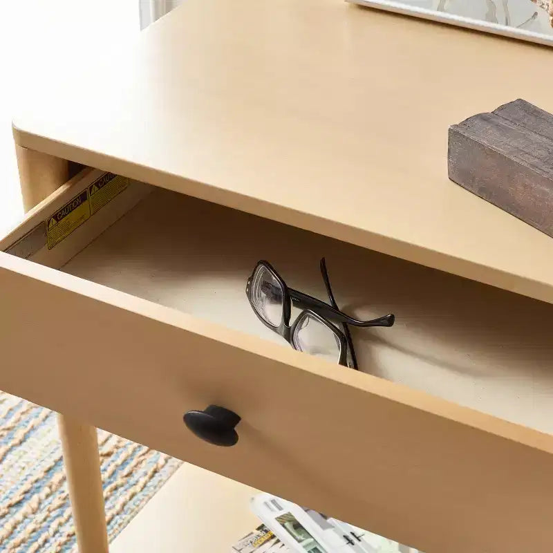 Boden comodino a 1 cassetto, tavolino da notte in legno con cassetto portaoggetti per camera da letto