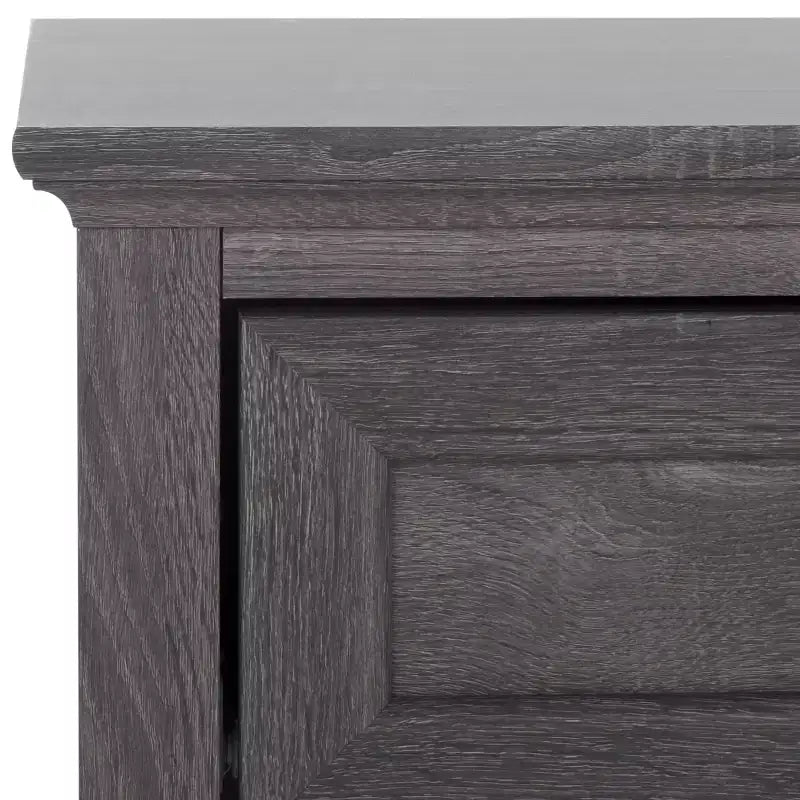 Comodino Sondra a 1 cassetto e 1 ripiano, tavolino da notte in legno con contenitore per camera da letto