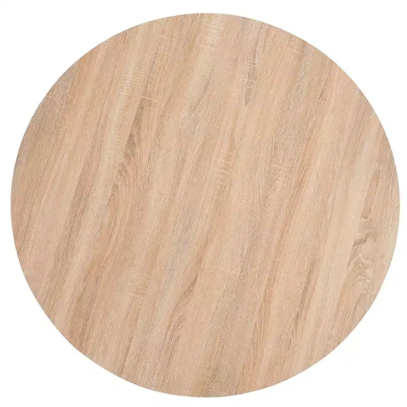 Tavolo da pranzo Rixley, in legno naturale e nero, per sala da pranzo/cucina