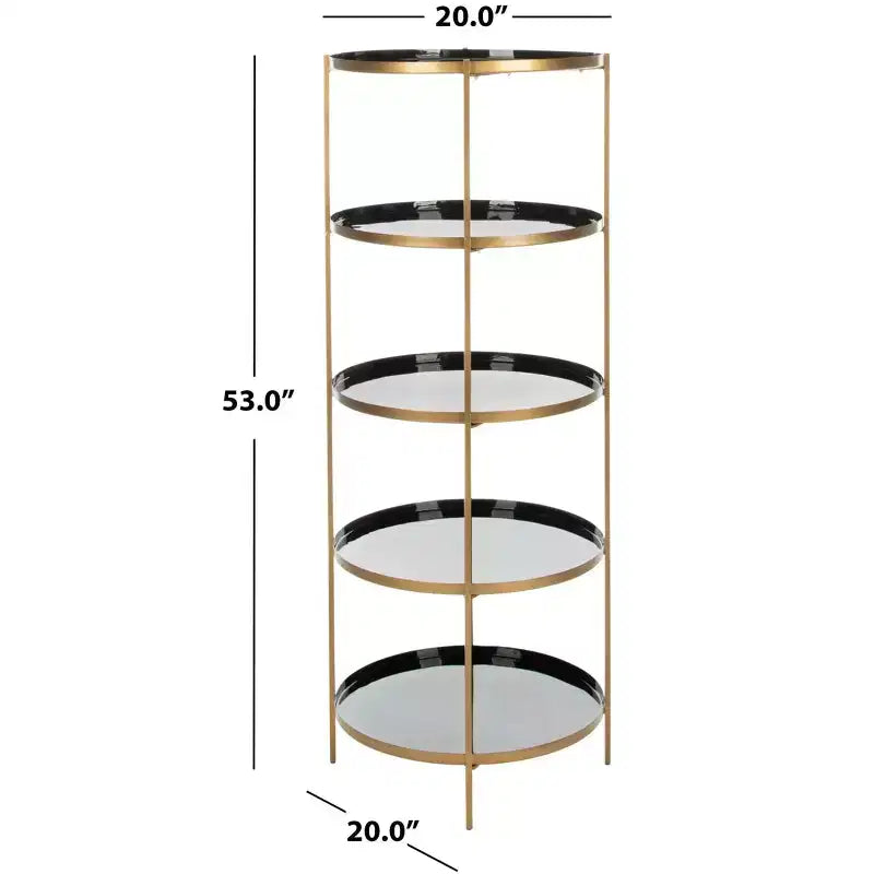 Tia Libreria Etagere a 5 Ripiani, Scaffale a Giorno per Soggiorno o Camera da Letto