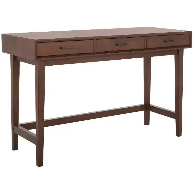 Scrivania Hawthorn a 3 cassetti, Scrivania da ufficio in legno con cassetti contenitori