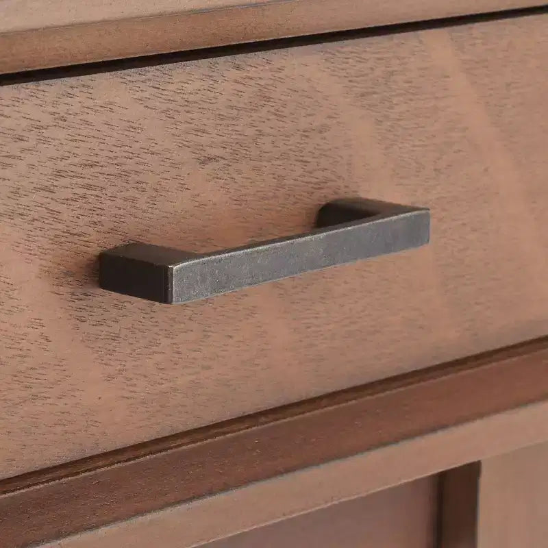 Scrivania Hawthorn a 3 cassetti, Scrivania da ufficio in legno con cassetti contenitori