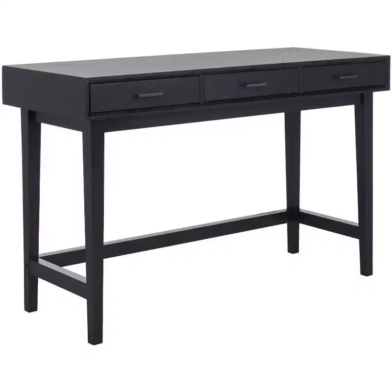 Scrivania Hawthorn a 3 cassetti, Scrivania da ufficio in legno con cassetti contenitori