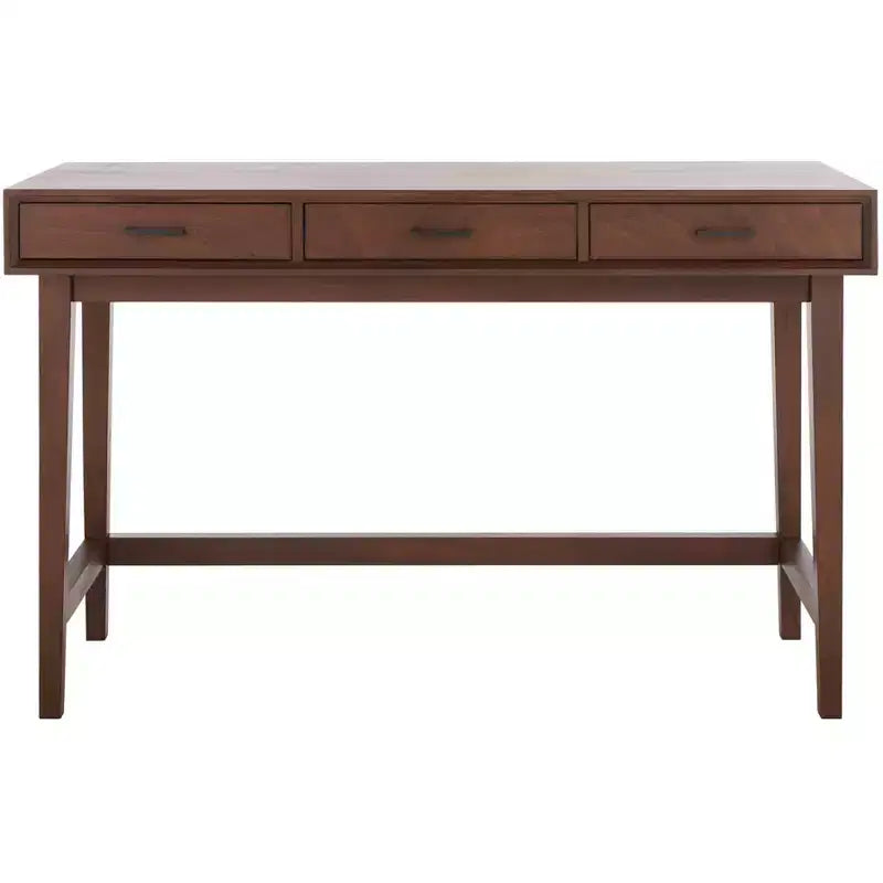 Scrivania Hawthorn a 3 cassetti, Scrivania da ufficio in legno con cassetti contenitori